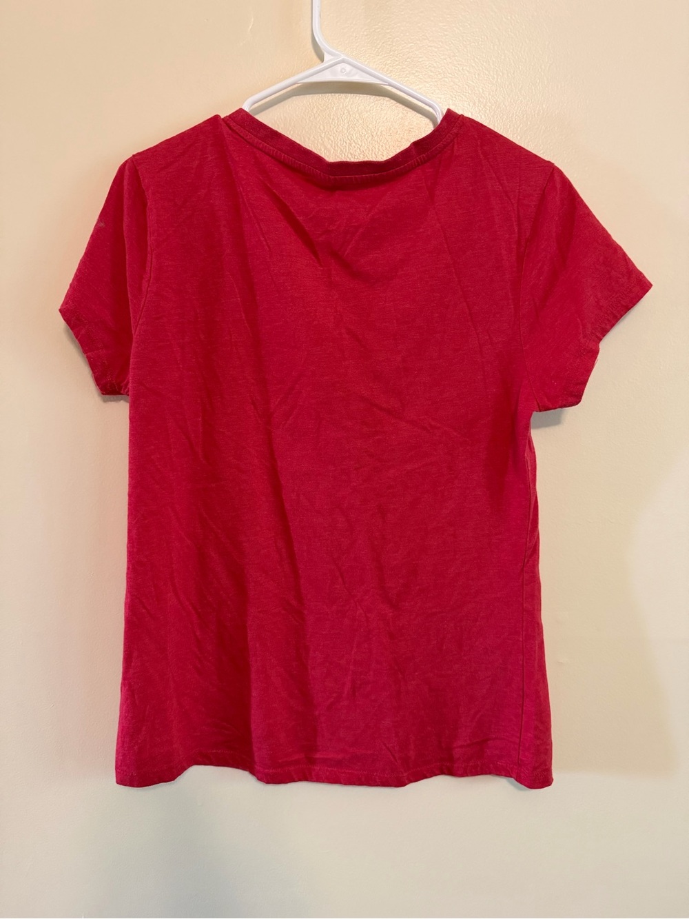 Campus Heritage Red T-Shirt with White Printed Label - Picture 5 of 6